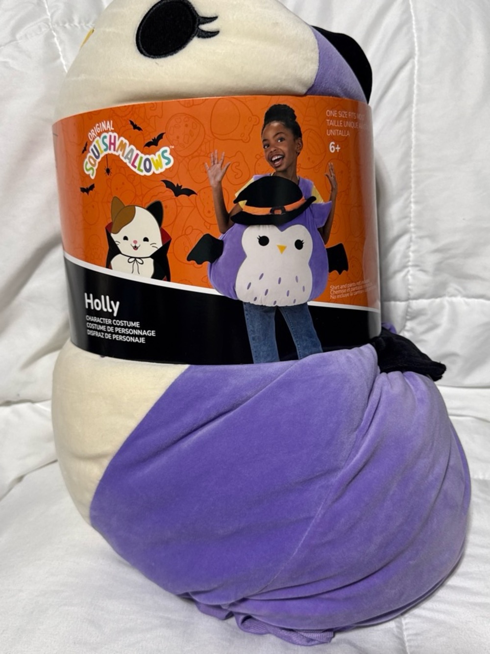 NWT Squishmallows Holly the Owl Halloween Costume Kids Size OSG
